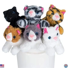 Vibrant PASSIONFRUIT Plush Cat Toy Collection – Set of 6 Colorful 6-Inch Toys