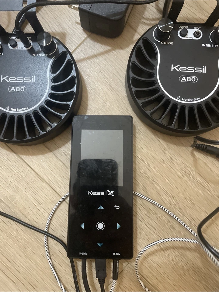 2x Kessil A80 Azul Atún Luces LED y Controlador Espectral X y Paquete de Cable Foto 4 de 4