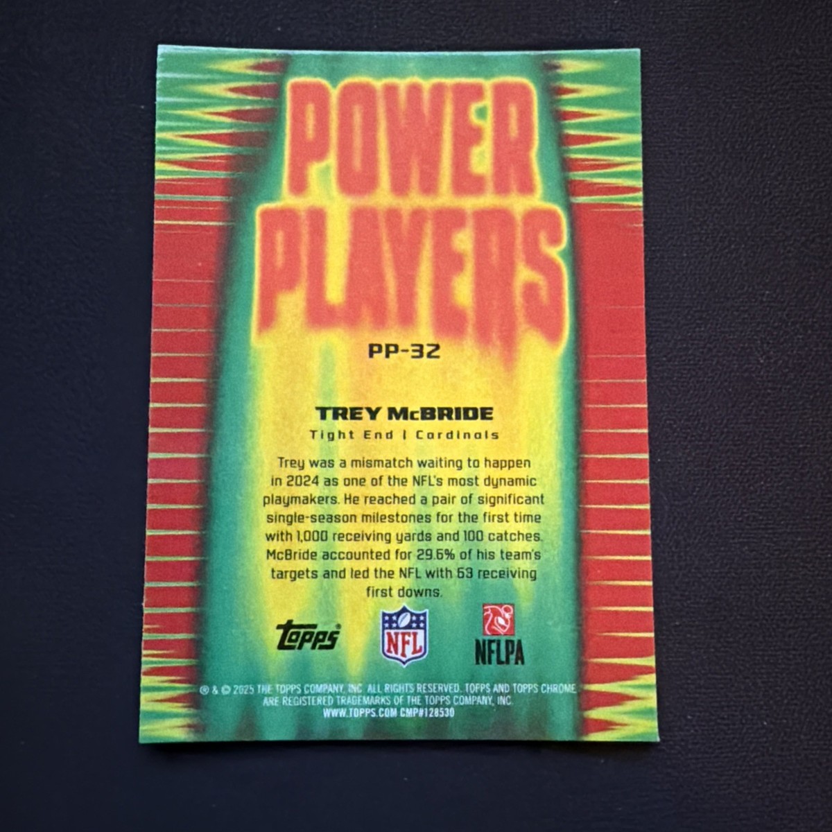 2025 Topps Chrome Trey McBride Power Players PP-32 | eBay