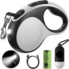 Retractable Dog Leash with Led Light, 16Ft Heavy Duty Dog Leash Retractable for