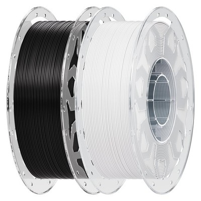 Creality 2 kg Black & White PLA 1.75mm Filament, 3D Printer Filament Bundle, ...