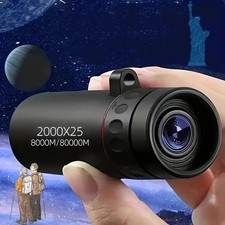 "2025 2000X25 HD Compact Monocular Telescope   Portable for Travel, Hiking US  