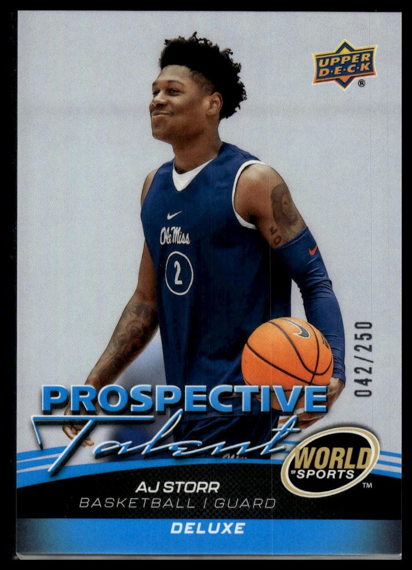 2026 Upper Deck Volume II #330 AJ Storr Prospective Talent Deluxe #/250