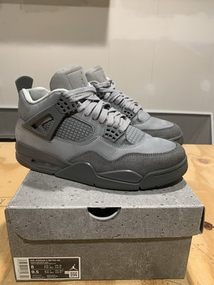 Jordan 4 Retro SE Wet Cement - Paris Olympic Smoke Grey Mens SZ 8  Super Clean