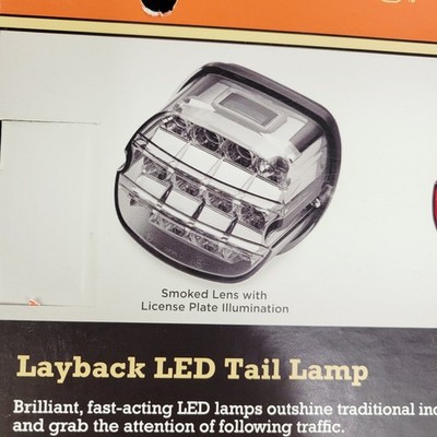 Harley Davidson Smoked Layback LED Tail Lamp 67800356 for sale