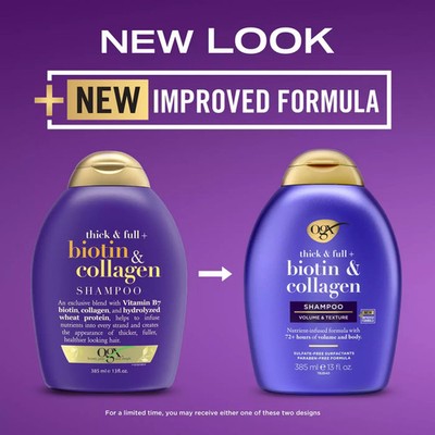 OGX Thick & Full + Biotin & Collagen Shampoo 13oz
