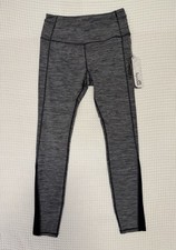 Kyodan Slimming Women’s High Rise Heathered Ankle Yoga Leggings M Gray/Black