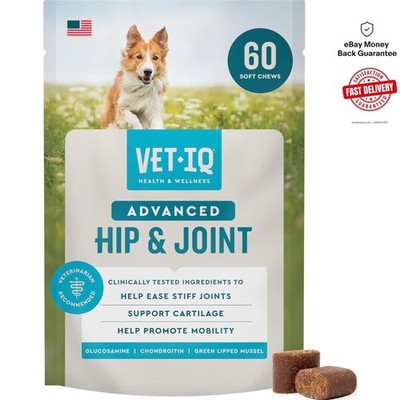 Advanced Chicken-Flavored Hip & Joint Chews for Dogs - 60 Count, Boosts Mobility