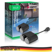 Nous A4Z Zigbee 3.0 IP44 Dual Outdoor Smart Socket 16A Stromverbrauchsmessung
