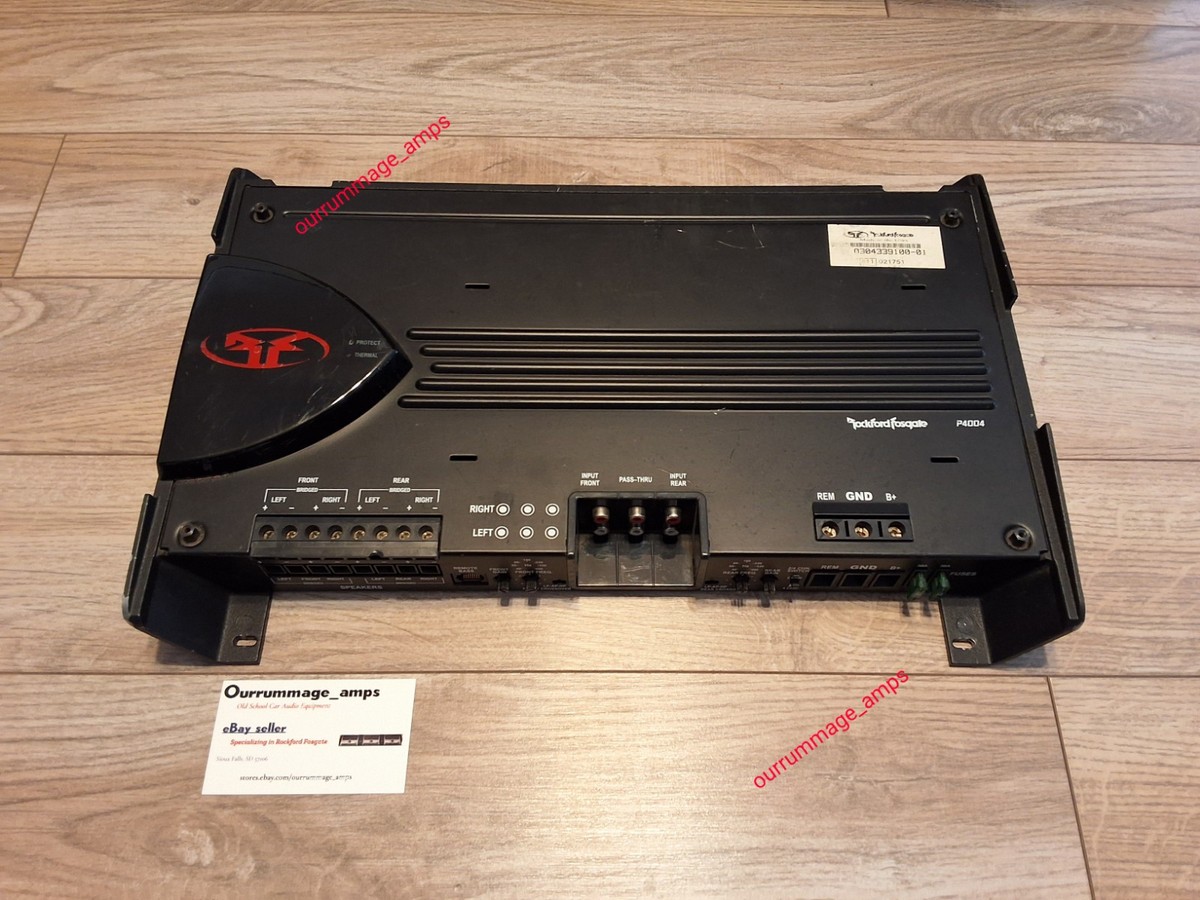 Rockford Fosgate PUNCH P400-4 Car Audio Amplifier 🇺🇸 OLD