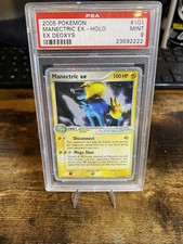 2005 Pokémon Manectric ex 101/107 Deoxys Holo EX Ultra Rare PSA 9 Slab Cracked on eBay