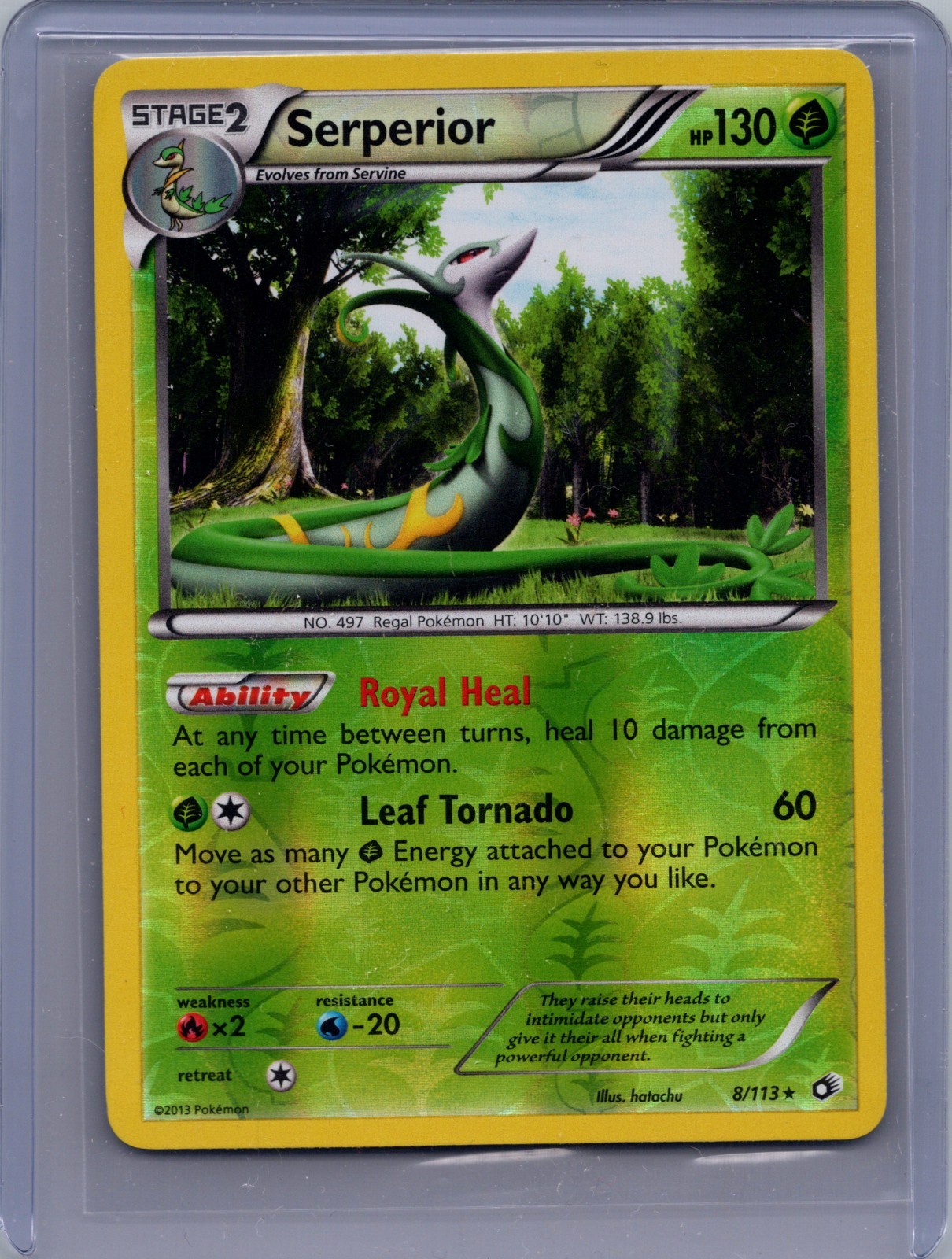 Pokémon TCG Serperior Legendary Treasures 8/113 Reverse Holo Holo Holo Rare LP