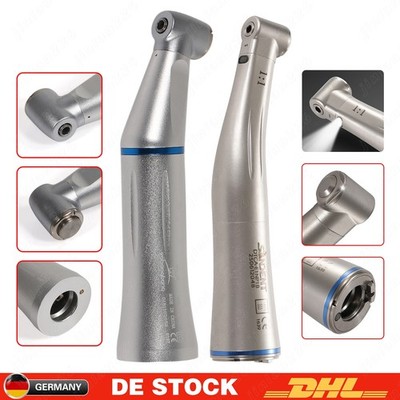 Dental Blaues Winkelstück 1:1 Contra Angle Handstück mit Licht Internes Wasser