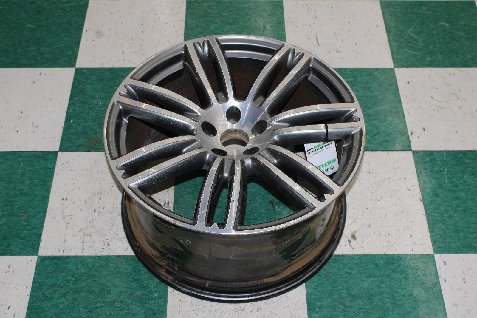 ⚠️CURBED⚠️ 15-17 Ghibli Alloy Rear Wheel 20x10.5 Seven 7 Double Spokes Rim WTY
