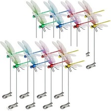 Dragonfly Clip,3D Dragonfly Garden Stakes Decor,Dragonfly Garden Decor Clip