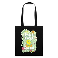 Borsa in tessuto Looney Tunes Tweety Peace Love design verde