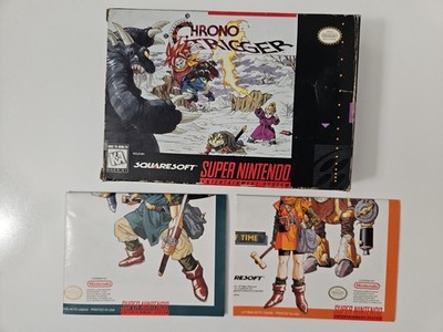 Chrono Trigger Authentic Box And Both Posters Super Nintendo SNES