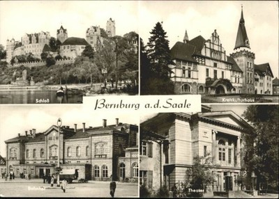 Bernburg Saale Bernburg Kreiskulturhaus Schloss Bahnhof Theater