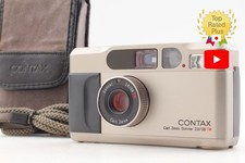 All Works MINT Contax T2 Titan Silver Point Shoot 35mm Film Camera JAPAN