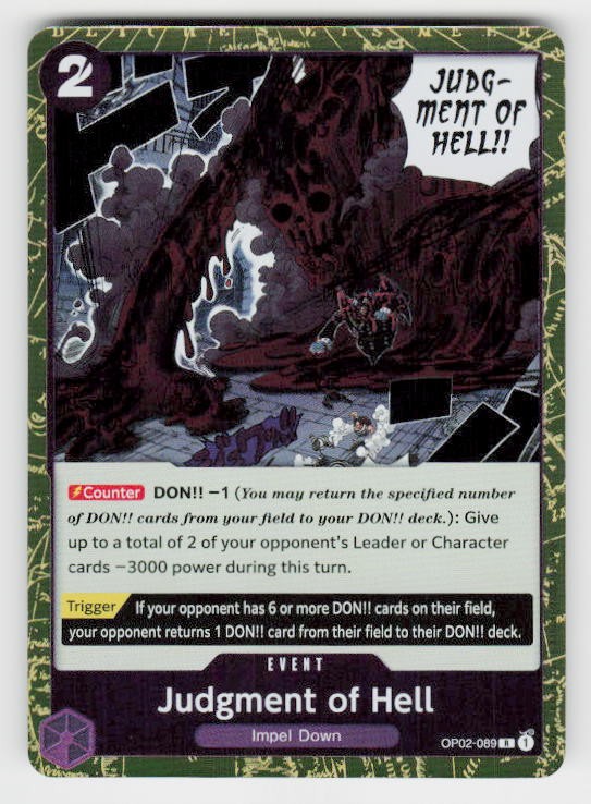 Paramount War #OP02-089 Judgment of Hell