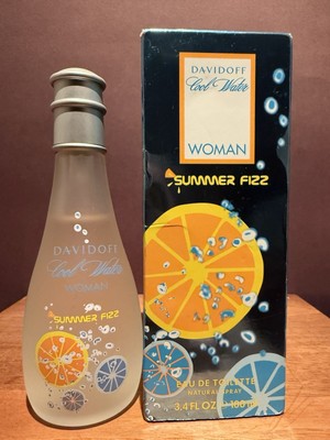 DAVIDOFF Cool Water SUMMER FIZZ WOMAN 3.4 OZ / 100 ml EDT SPRAY New in Box RARE