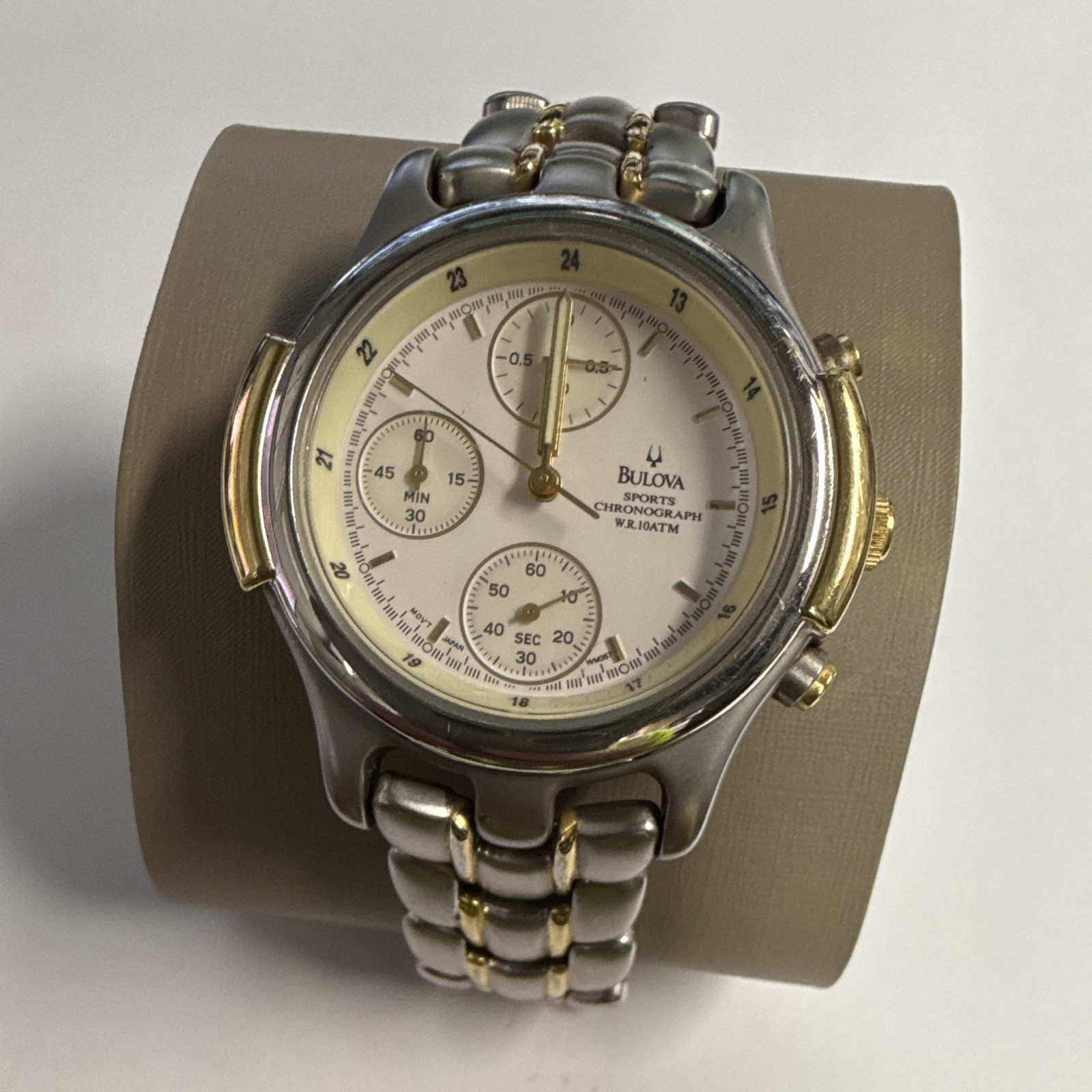 Bulova Sports Chronograph Men's Quartz Two-Tone Silver Dial 100m Watch - 03