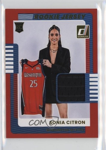 2025 Panini Donruss WNBA Rookie Jerseys Red Sonia Citron #15 RC 6m7