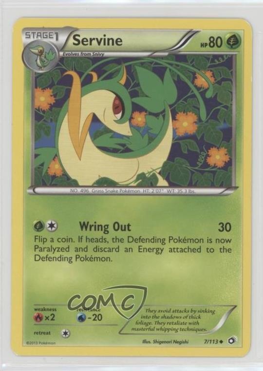 Servine Pokemon Black & White Legendary Treasures #7