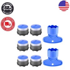 6PCS Brass Faucet Aerators M18.5 with Wrenches - Enhance Water Flow Safety
