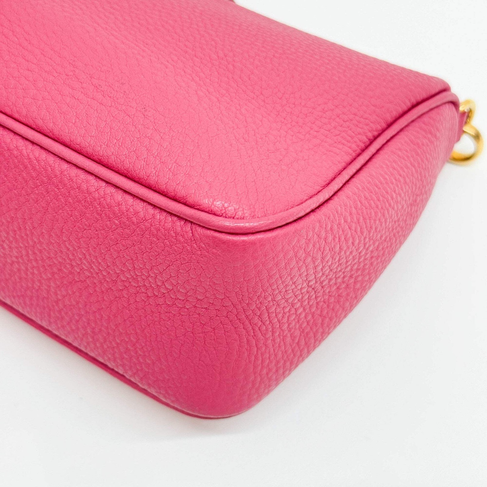 PRADA Pink Leather Shoulder Bag thumbnail 10