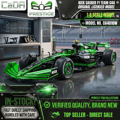 CaDA C64010 Kick Sauber F1 C44 1:8 Technic 2553 Teile Klemmbausteine NEU OVP RC
