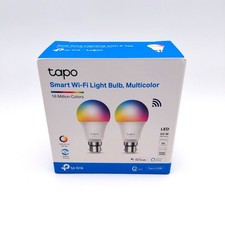 Tapo L530B (2 Pack) Smart Bulb B22 Colour Changing Light Bulb Alexa Light Bulbs
