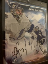 Andrei Vasilevskiy Auto 2024-25 Fanatics Emanate Blue /10 NHL Lightning