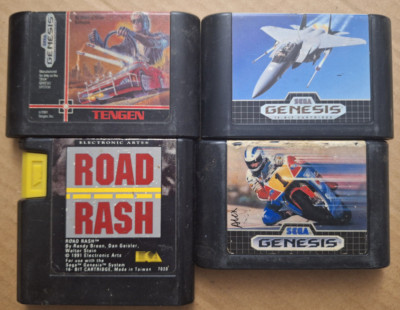 Sega Genesis Lot of 4 Games Carts Only Tested/Working