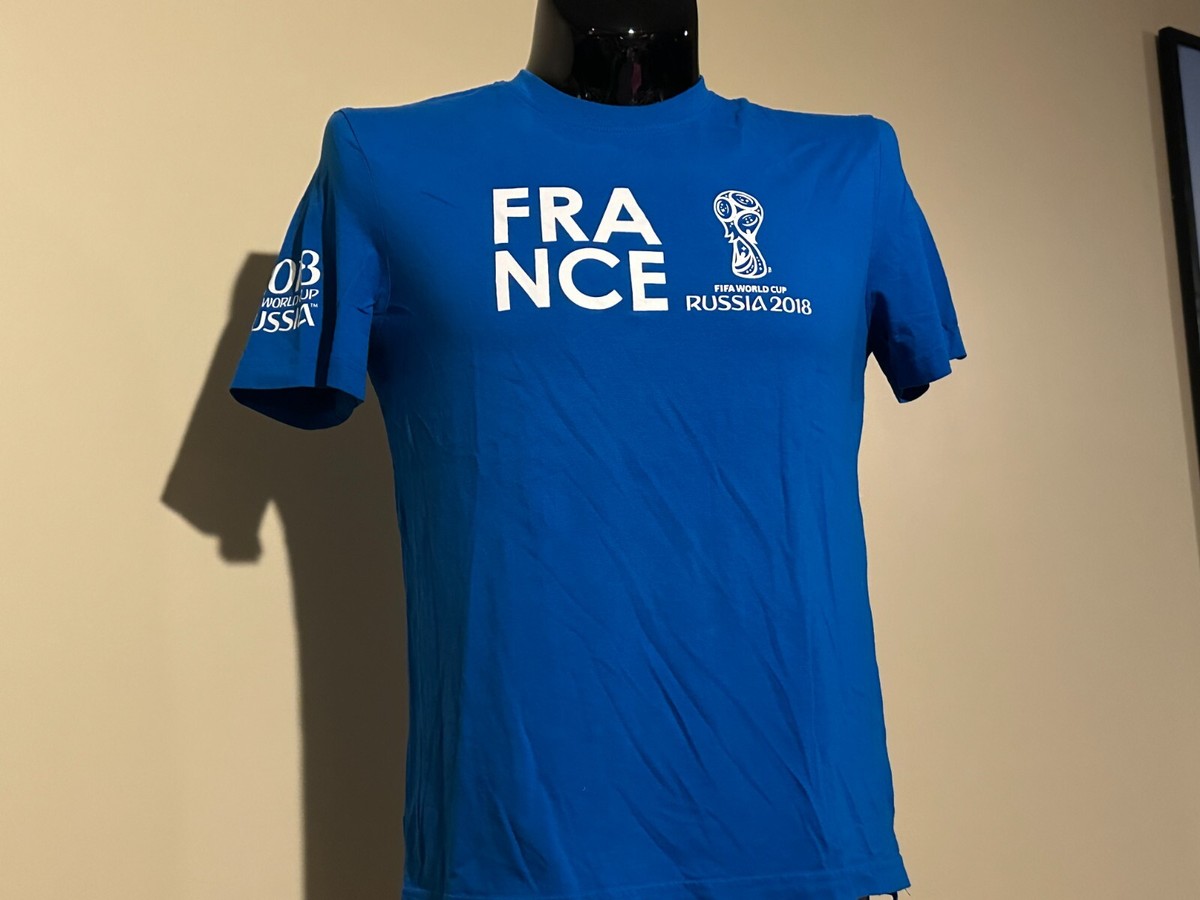 FRANCE WORLD CUP 2018 official Russia FIFA World Cup t-shirt Medium sided