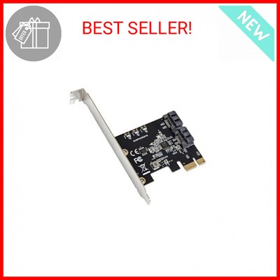 I/O CREST 2 Port SATA III Pci-E 3.0 X1 Controller Card (Jmicro Chipset), Add Two