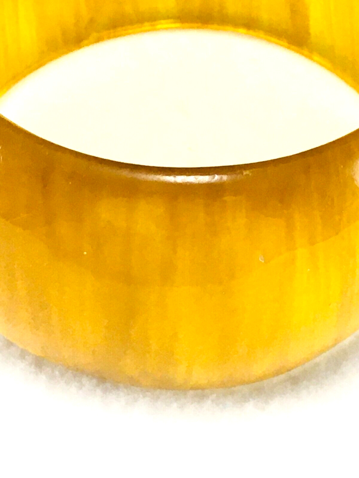 Bangle Bracelet Translucent Butterscotch Yellow L… - image 8