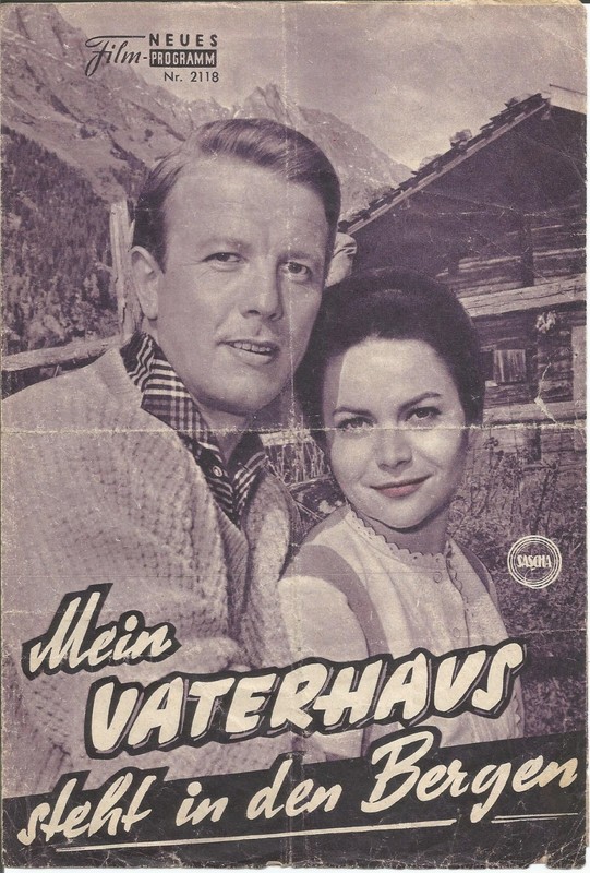 Mein Vaterhaus steht in den Bergen     Kino Neues Film Programm    1960 AUSTRIA