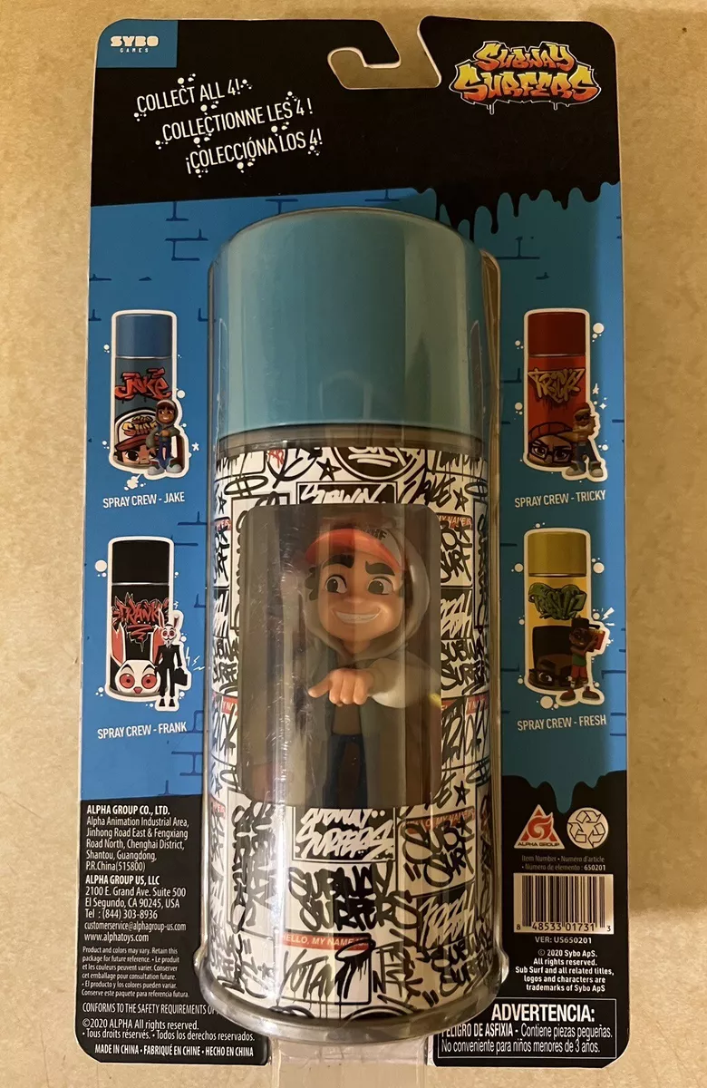 Subway Surfers Spray Crew Fresh Can with 4 Vinyl Figure and