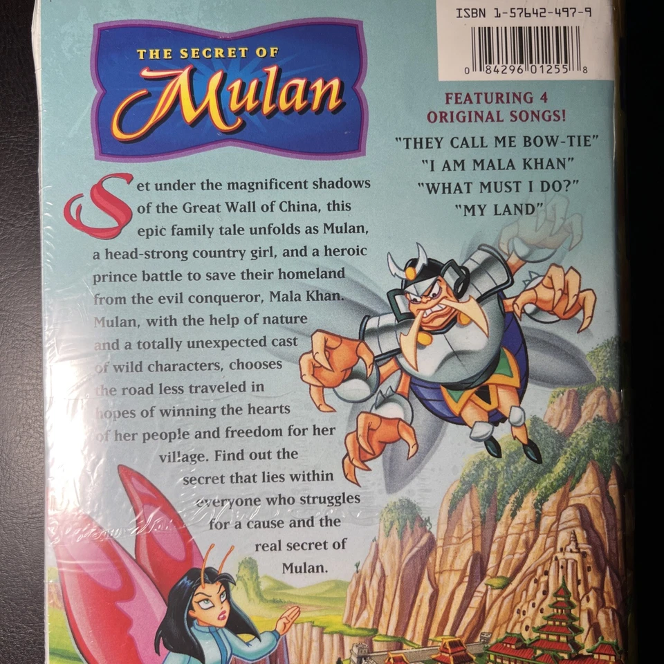 The Secret of Mulan (VHS Clamshell, 1997) Animated Movie OOP - New! - Image 3 of 4