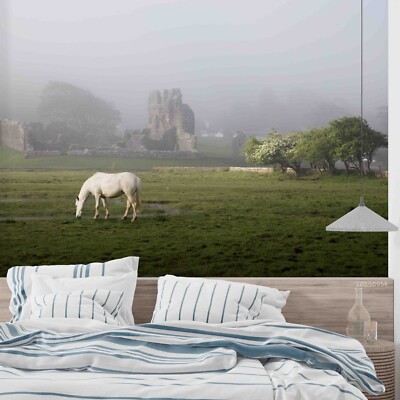 3D Horse Grass Tree Animal Wallpaper Wall Murals Removable Wallpaper