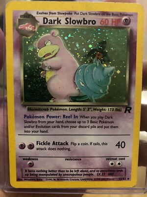 Pokemon TCG Dark Slowbro Team Rocket 12/82 Unlimited Holo Rare | eBay