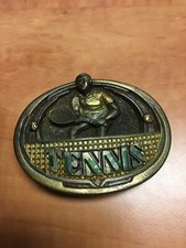 Great American Buckle Co. Chicago Tennis Belt Buckle Metal Fits 1.5" Made in USA