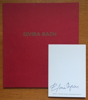 Elvira Bach signiert Karte Orig. Unterschrift Signatur Autogramm Katalogbeigabe