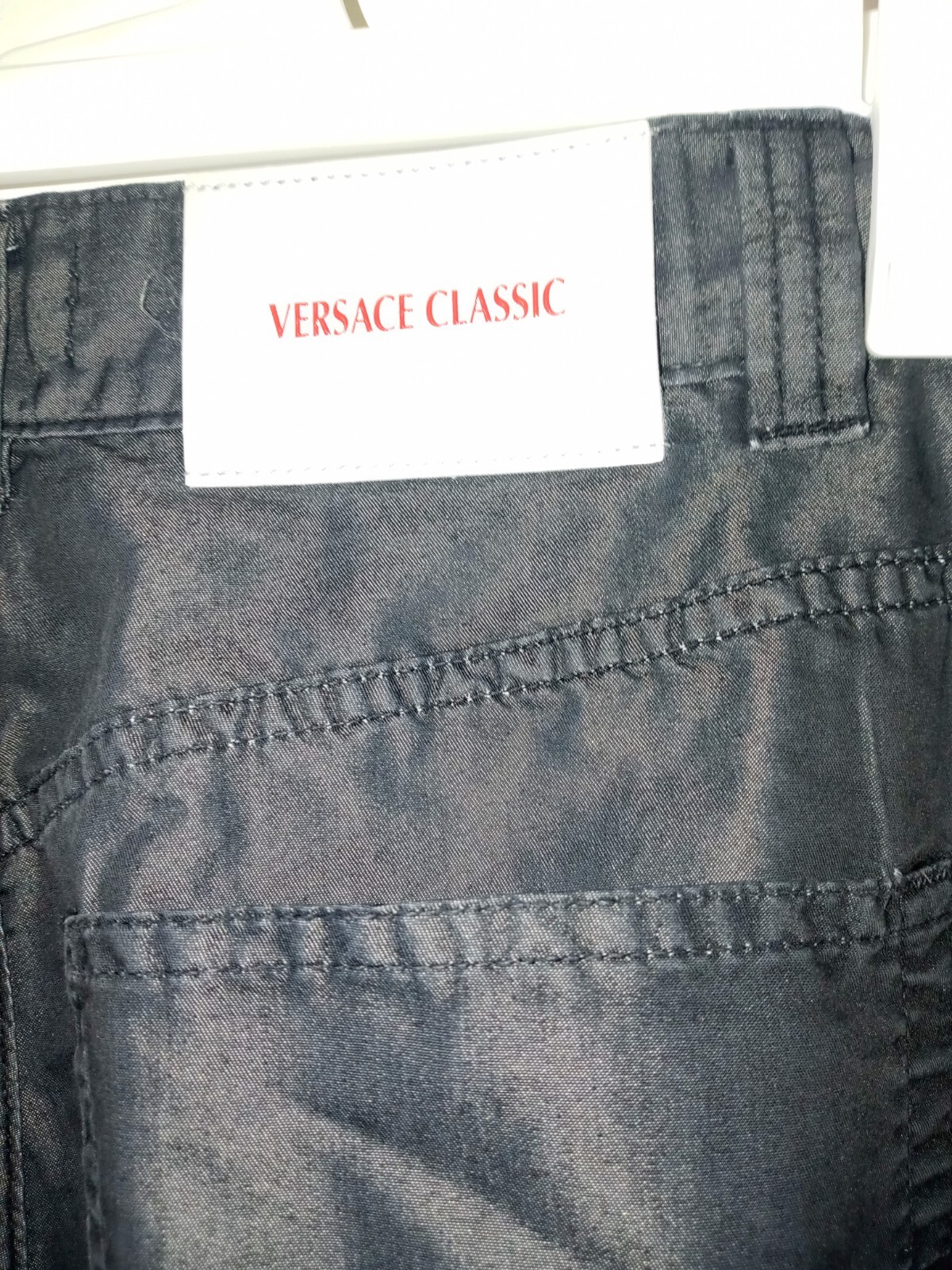 Versace Classic Dark Gray Zip Button Close Pants … - image 6