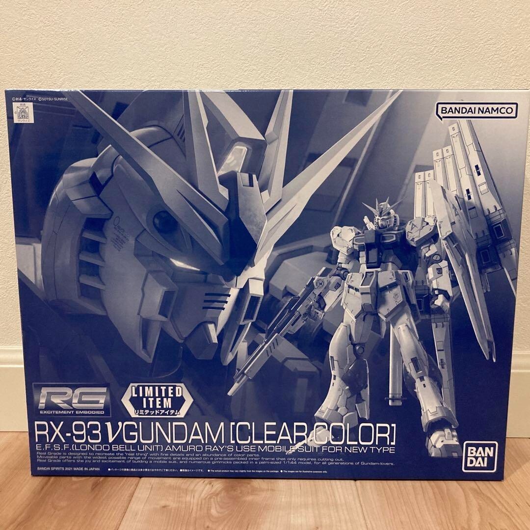 Gundam RX-93 ν Clear Color THE GUNDAM BASE Limited Edition Plastic