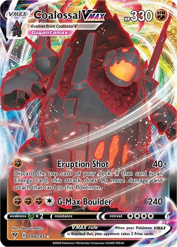 2020 Pokemon Vivid Voltage - Coalossal V #98/185 | eBay 2020 Pokemon Vivid Voltage - Coalossal V #98/185 | eBay