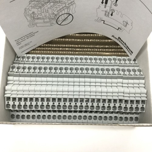 Menge 25 Allen-Bradley 1492-LD3 2-Kreis Federklemme Klemmenblock, 600 V 20 A - Bild 3 von 4