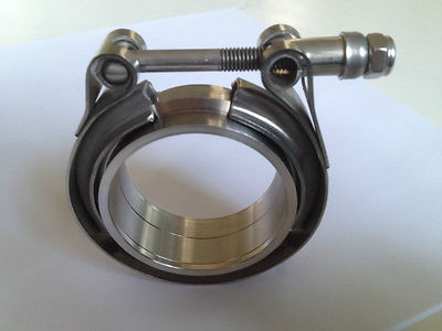 70mm V-Band Schelle + 2x Anschweißringe V Band 2,75'' 70* 