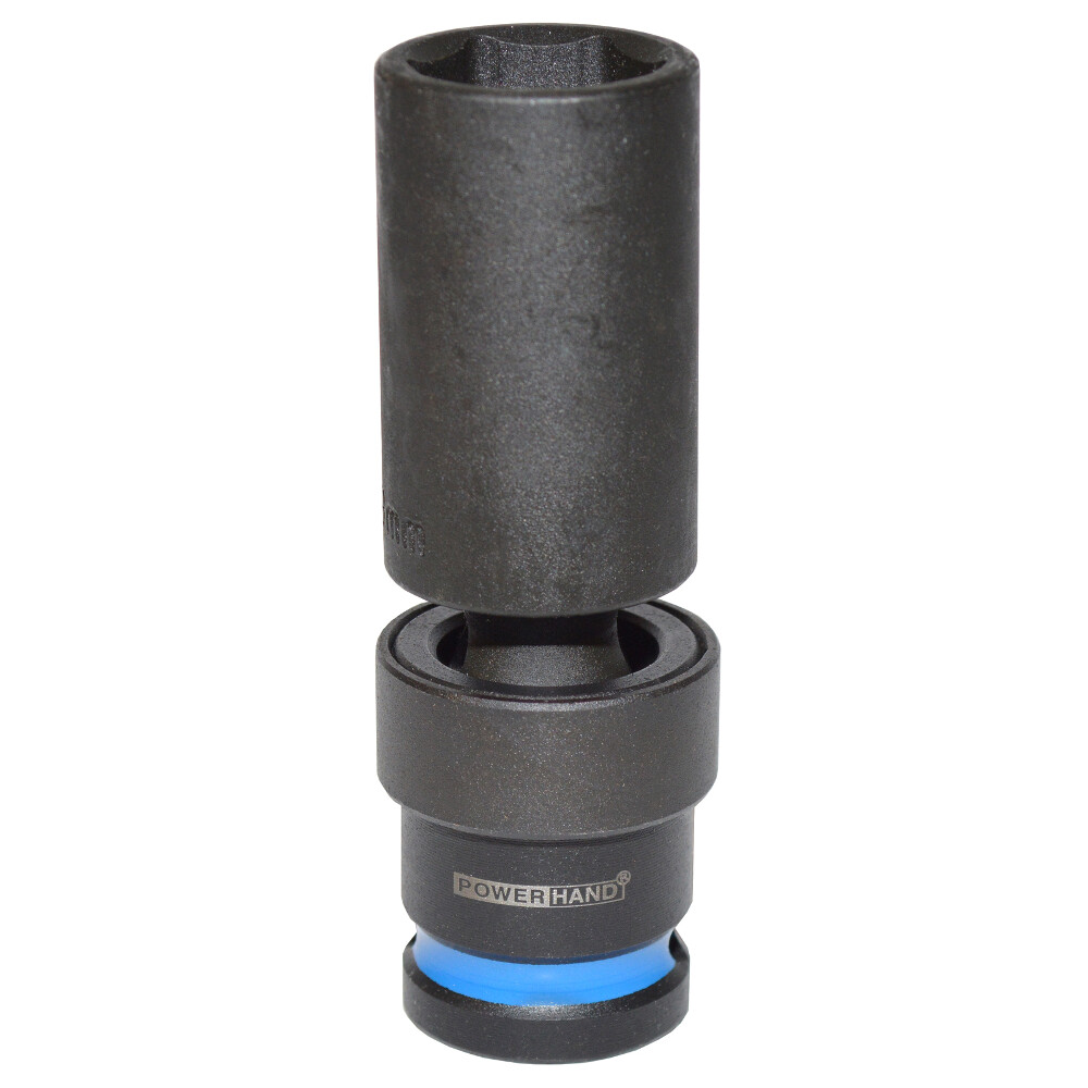 Deep Swivel Impact 21mm Socket 1/2"" Drive 6 Pt PowerHand KI-S12-SD21 - Free Post